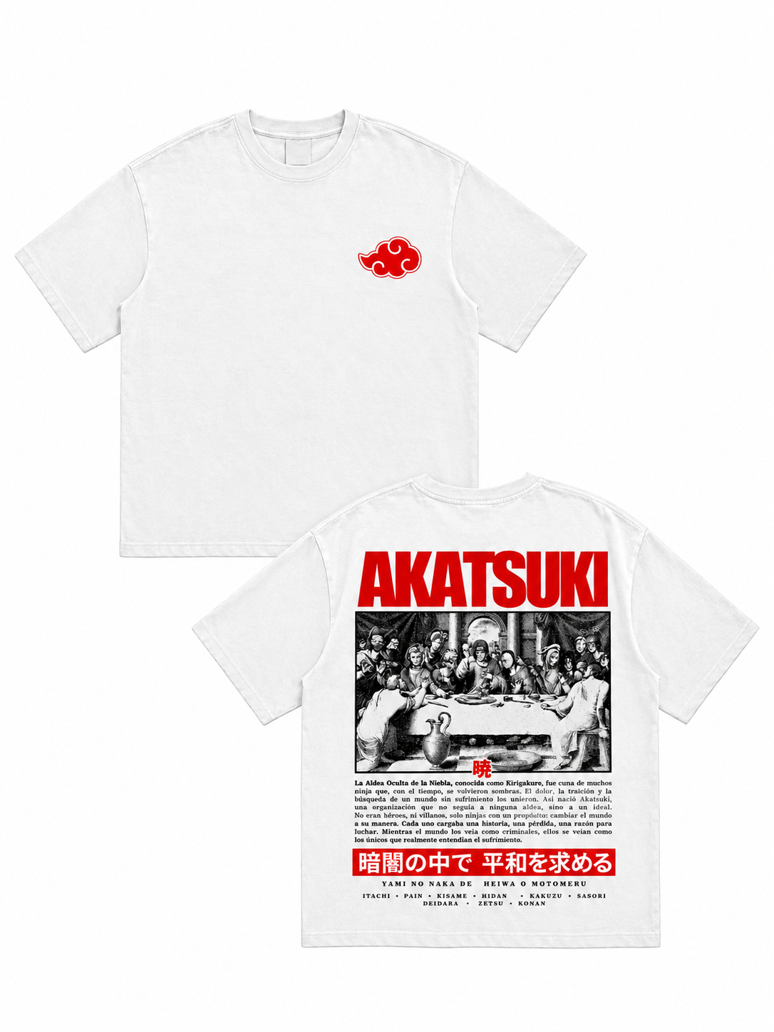 Camiseta akatsuki ultima cena