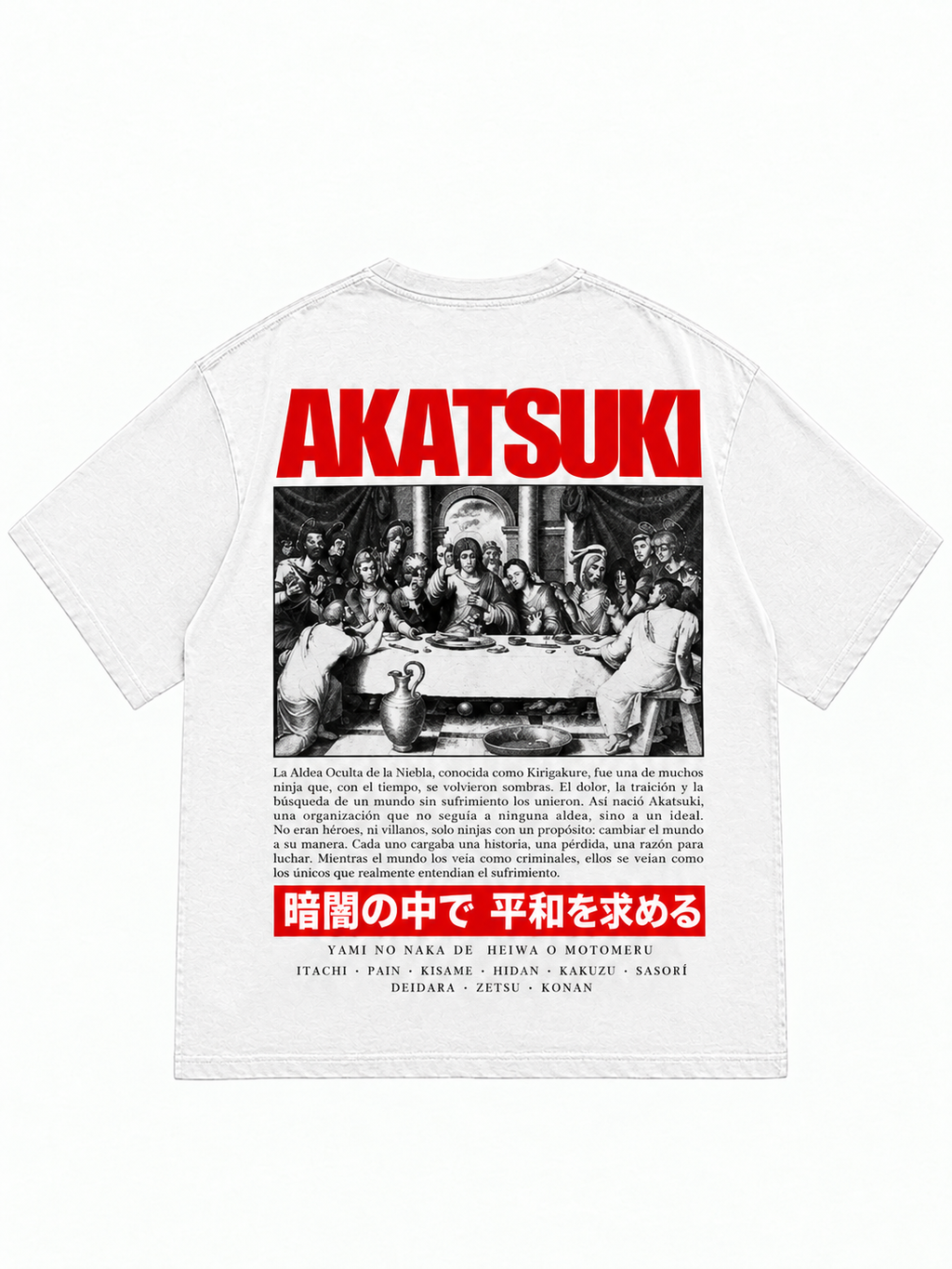 Camiseta akatsuki ultima cena