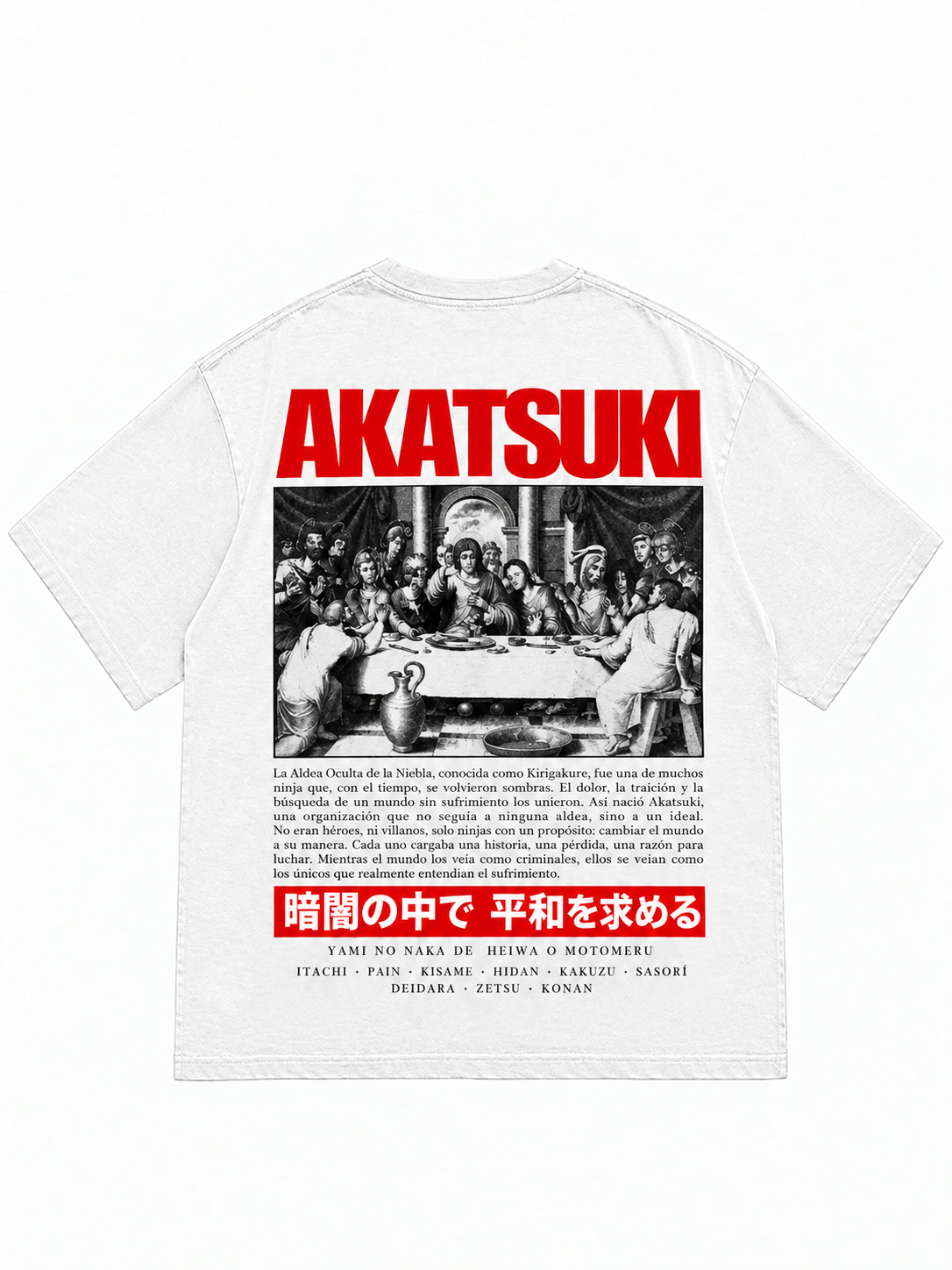 Camiseta akatsuki ultima cena