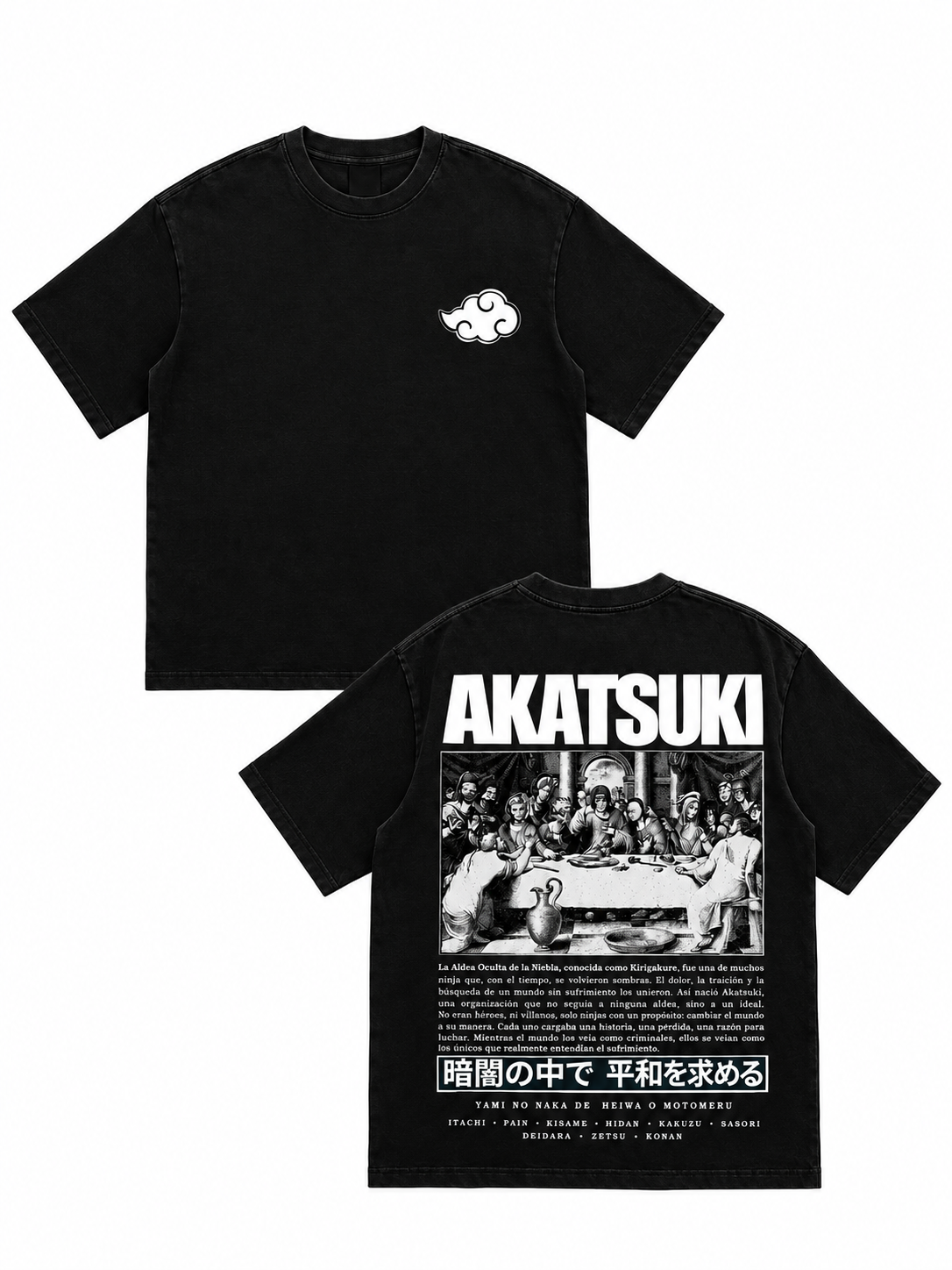 Camiseta akatsuki ultima cena